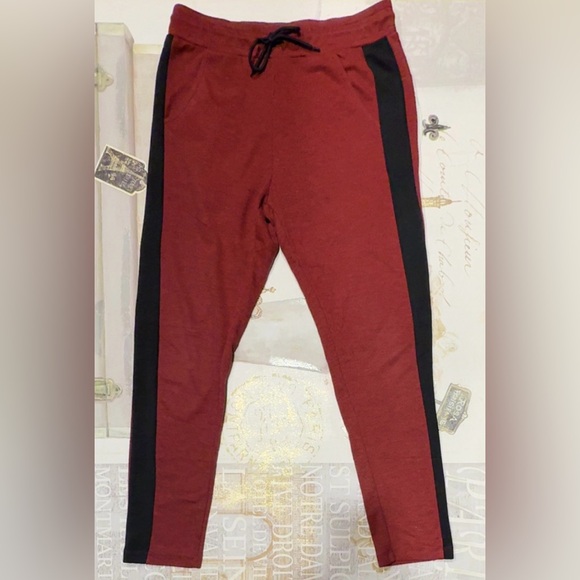 Gucci Other - NWOT Gucci Red Joggers with Black Stripes Size M